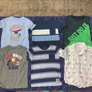 Boys 2T Shirt Set of 6 Nike Carter’s OshKosh